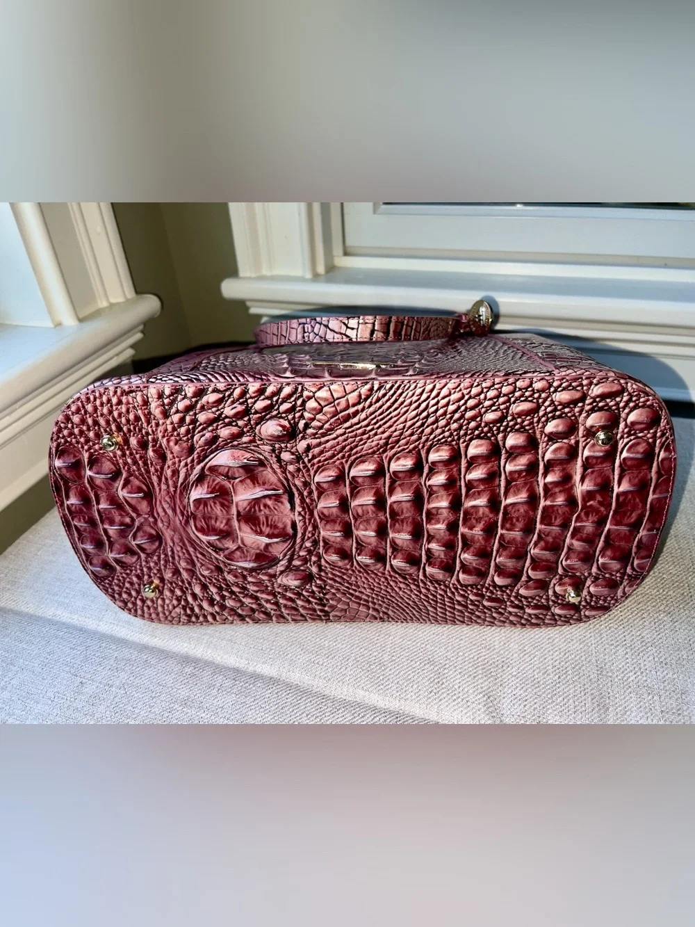 NWT Brahmin Leather Abigail Tote Bag, BCA Dusty Pink